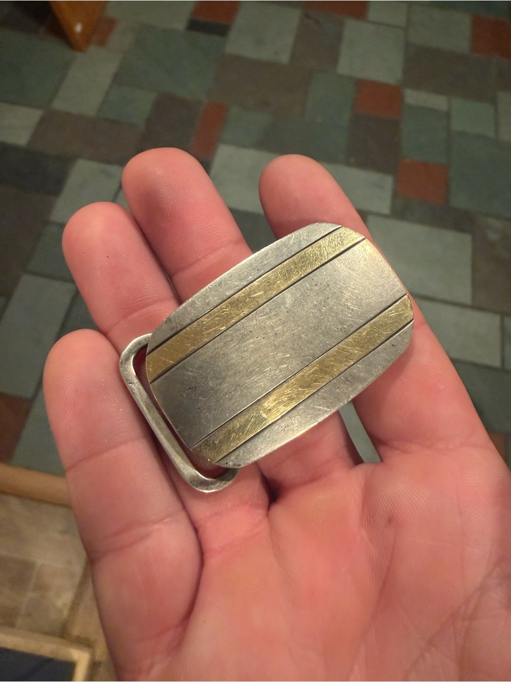 Tiffany & Co. Two-Tone Silver and Gold Belt Buckle